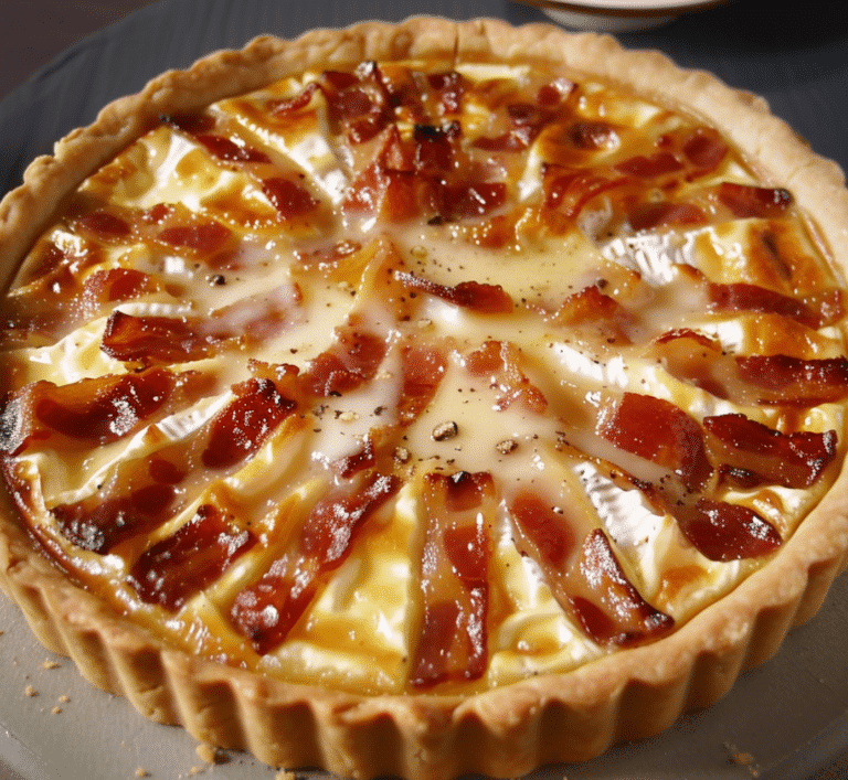 Tarte Au Camembert Et Aux Lardons Recettes Chef